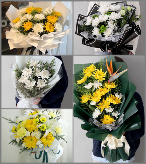 贵州毕节市威宁县黑石镇新河村白事花束代送